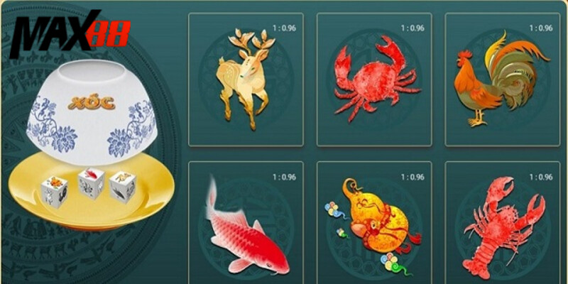 Bầu cua Max88 và bí quyết chơi cược ăn thưởng từ hệ thống 4 Anh em cần tập trung quan sát các con vật trên bàn bầu cua Max88